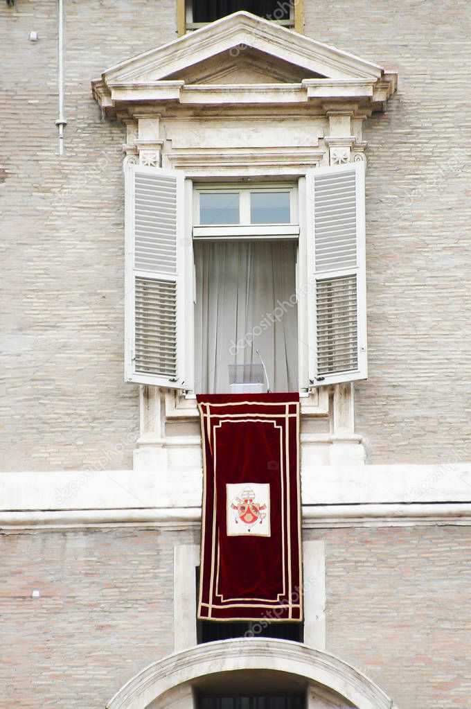 Window of Pope's Palace - Vatican City