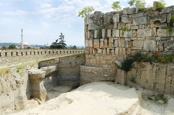 Boerenkool Fort Ruïnes Skopje Macedonië — Stockfoto