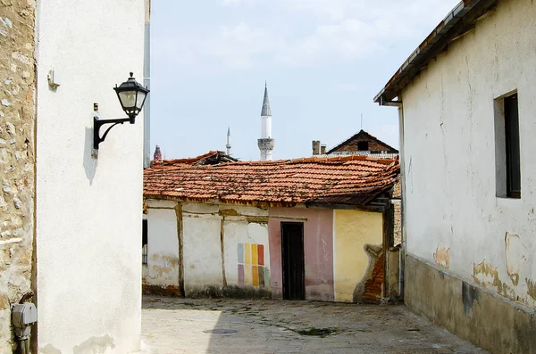 Alte Straße Skopje Mazedonien — Stockfoto