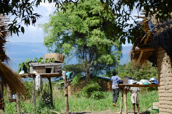 Villaggio Rurale Malawi — Foto Stock