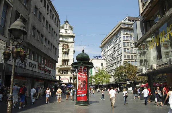 Belgrad Serbia Września 2009 Życie Miasta Budynków Handlowych Stolicy Miasto — Zdjęcie stockowe