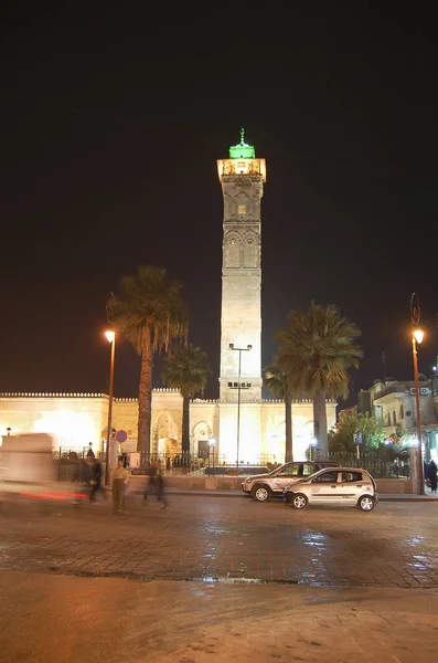 Minareto Ora Distrutto Della Grande Moschea Aleppo Siria — Foto Stock