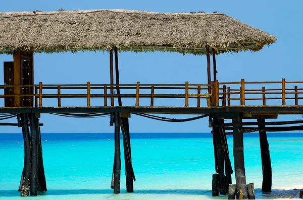 Jetty Madeira Zanzibar Tanzânia — Fotografia de Stock