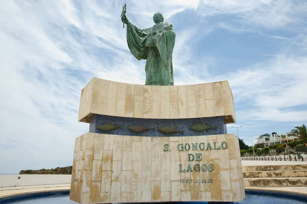 Statue Von Sao Goncalo Lagos Portugal — Stockfoto
