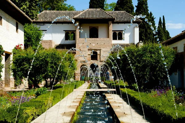 Jardim Generalidade Granada Espanha — Fotografia de Stock