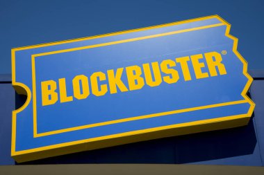 Perth, Avustralya - 13 Mart 2019: Avustralya 'nın Morley banliyösünde kapanan son Blockbuster video dükkanı