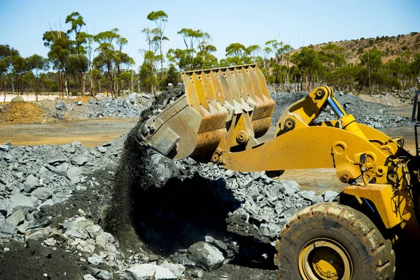 Minería Mineral Carga Tren Carretera — Foto de Stock