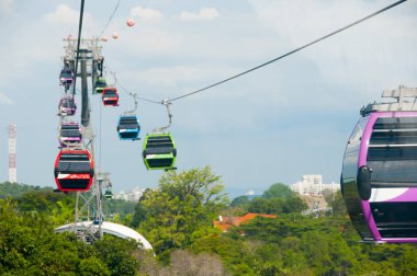Sentosa Içinde Teleferikler - Singapur