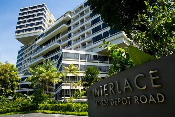 Singapore City Singapore Aprile 2019 Interlace Composto 1000 Appartamenti Stato — Foto Stock