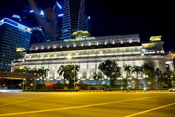 싱가포르 2019년 13일 풀러턴 호텔은 1928년에 개장한 5성급 럭셔리 호텔입니다 — 스톡 사진