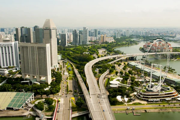 Esplanade Bridge Singapore City — Stockfoto