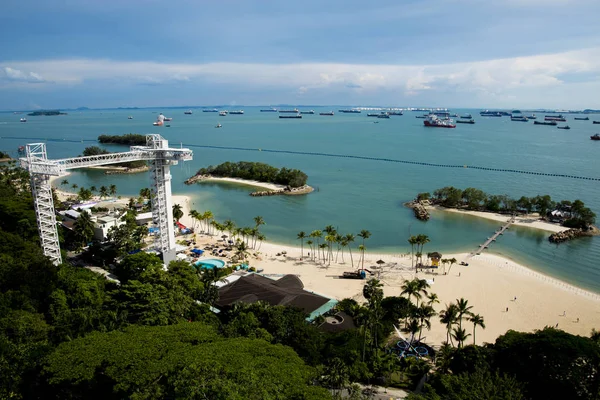 Playa Siloso Singapur — Foto de Stock