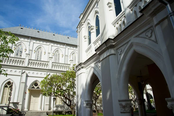 Жіночий Монастир Пресвятої Дитячої Каплиці Ісуса Chijmes Сінгапур — стокове фото