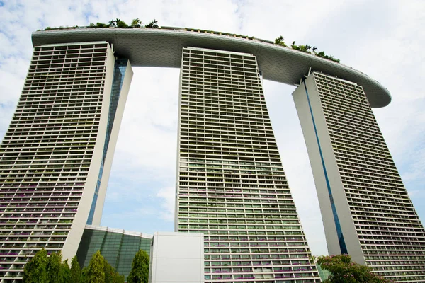 Singapore City Singapur Abril 2019 Lujoso Hotel Marina Bay Sands — Foto de Stock