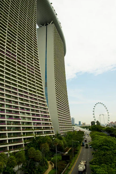 新加坡新加坡市 2019年4月12日 豪华的滨海湾金沙酒店于2010年开业 — 图库照片