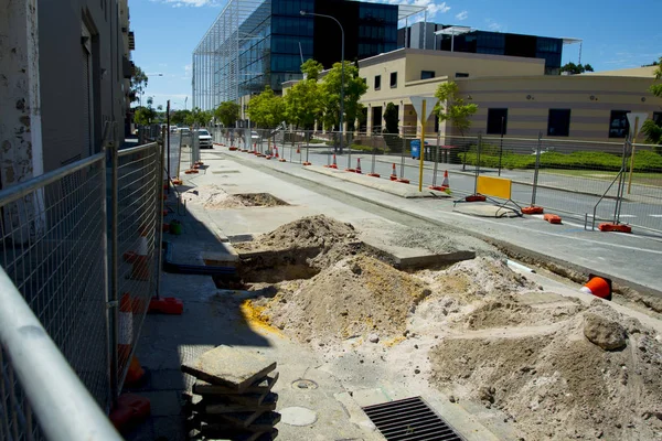 Gatan Konstruktion City — Stockfoto