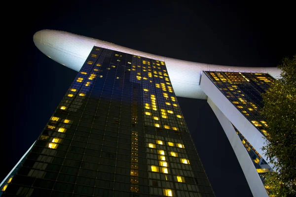 Singapur City Singapur Kwietnia 2019 Luksusowy Hotel Marina Bay Sands — Zdjęcie stockowe