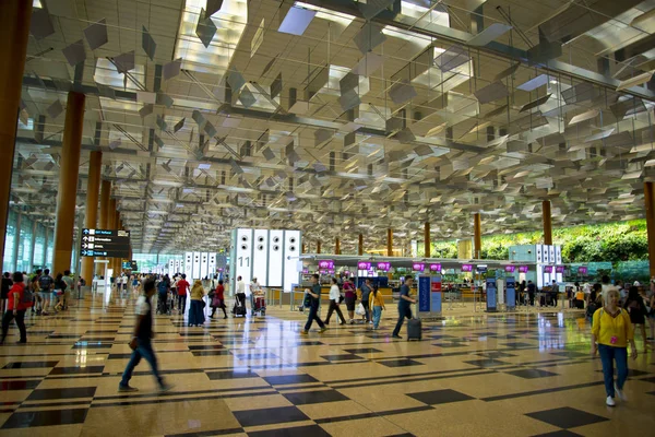 Singapore Stad Singapore April 2019 Passagiersterminals Hall Changi Airport — Stockfoto