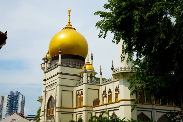 Sultan Moschee Singapore Stadt — Stockfoto