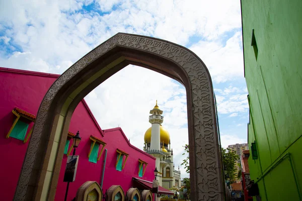 Mosquée Sultan Ville Singapour — Photo