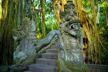 Ubud Kutsal Maymun Ormanı Ejderha Köprüsü - Bali - Endonezya