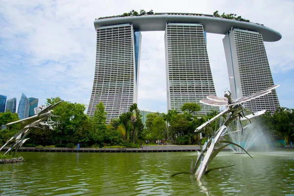 Dragonfly Lake Skyline Singapore — Foto Stock