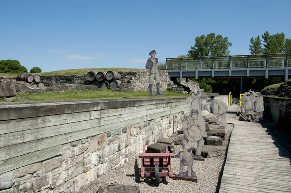 Coteau Lac Historiska Militära Befästningar Quebec Kanada — Stockfoto