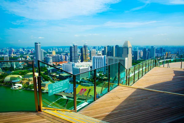 Gözlem Güvertesi Singapur Şehri — Stok fotoğraf