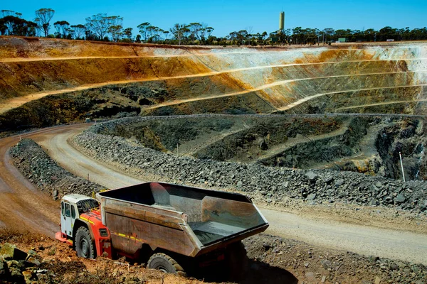 Camión Volquete Minero Mina Abierta — Foto de Stock