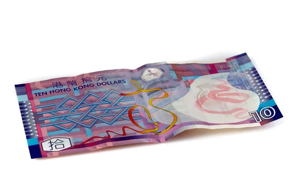 Тайваньские Бумажные Деньги Белом Фоне — стоковое фото