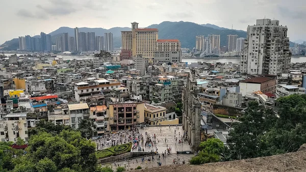 Vista Áreas Residenciais Manao China Tempo Nublado — Fotografia de Stock