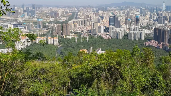 Vista Montanha Macau Shenzhen — Fotografia de Stock