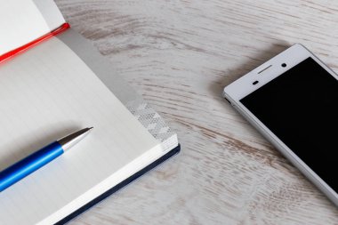 Not defteri ve telefon tablo