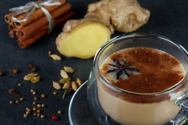 Индийский чай масала — стоковое фото