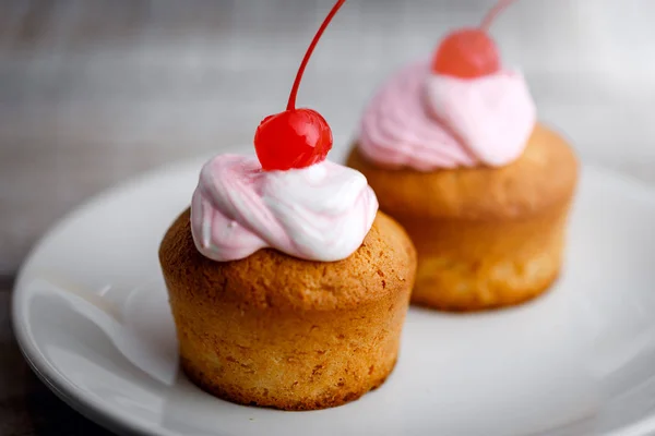 Muffin Cocktail Cherry — Zdjęcie stockowe