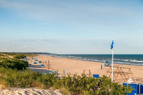 Фрагмент пляжу на Балтійському морі — стокове фото