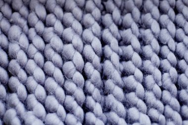 Gri örgü desen, doku veya arka plan closeup 