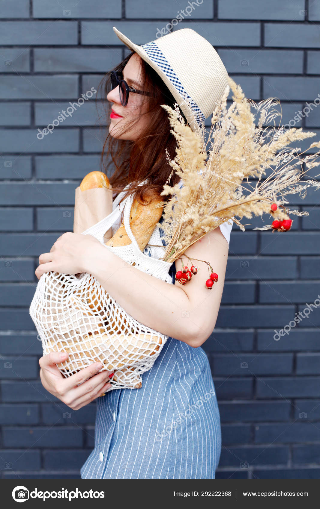 stylish girl with hat