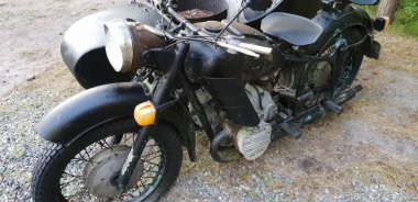 Hala kadar antika ayakta benzersiz eski motosiklet