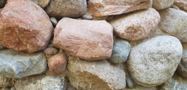 Arka plan ve inşa taş duvar dokusu büyük kayalardan yapılmış.