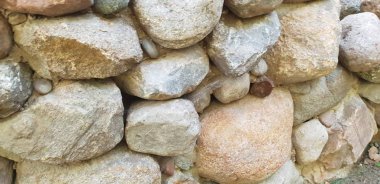 Arka plan ve inşa taş duvar dokusu büyük kayalardan yapılmış.