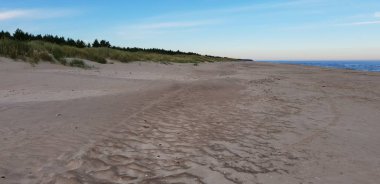 Baltık Denizi plaj sabah