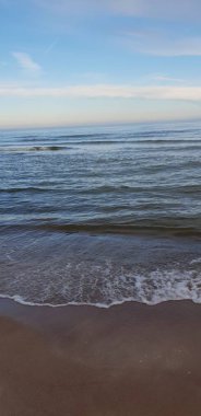 Baltık Denizi plaj sabah