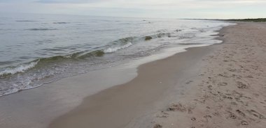 Baltık Denizi plaj sabah