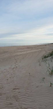 Baltık Denizi plajın kumları