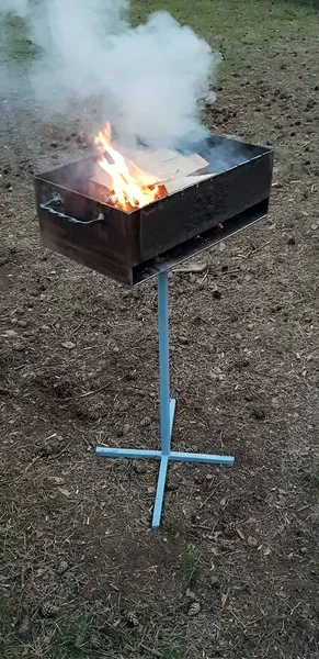 Campfire Fire Day — Stock Photo, Image