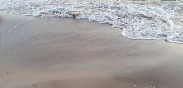 Baltische Zee Strand Zee Kust Tijdens Een Zonsondergang Zomeravond — Stockfoto