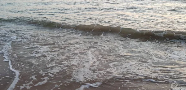 Mar Baltico Spiaggia Mare Costa Durante Tramonto Estate Sera — Foto Stock