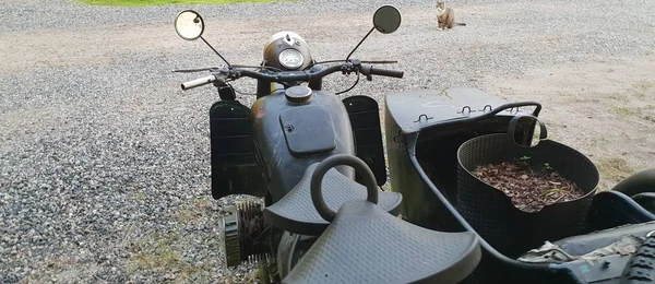 Hala kadar antika ayakta benzersiz eski motosiklet