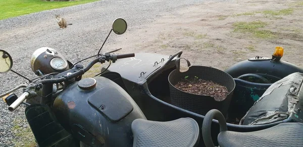 Hala kadar antika ayakta benzersiz eski motosiklet